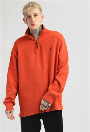 VINTAGE POLO RALPH LAUREN 1/4 ZIP SWEATSHIRT