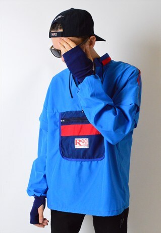VINTAGE 90S BLUE LIGHTWEIGHT SPORTS JACKET