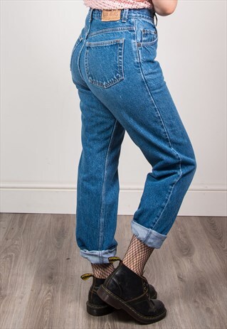 VINTAGE 90'S BLUE DENIM MOM JEANS