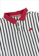 Nike Supreme Court Vintage 90s Striped polo shirt Red collar