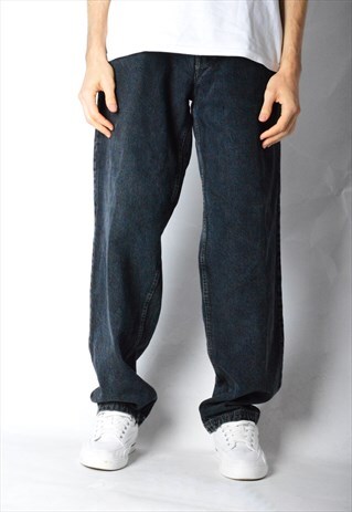 VINTAGE 90S HUGO BOSS BLUISH GREY JEANS