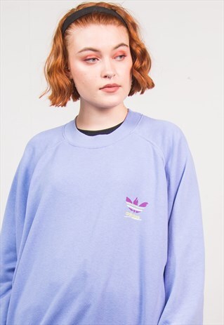 ADIDAS VINTAGE 90'S PASTEL LILAC SWEATSHIRT