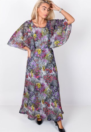 FLORAL PATTERNED MAXI DRESS ACD28