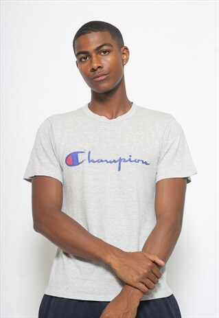 VINTAGE CHAMPION SPELL OUT T-SHIRT