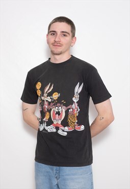 Vintage Warner Bros x Looney Tunes 1993 Graphic NBA T-Shirt