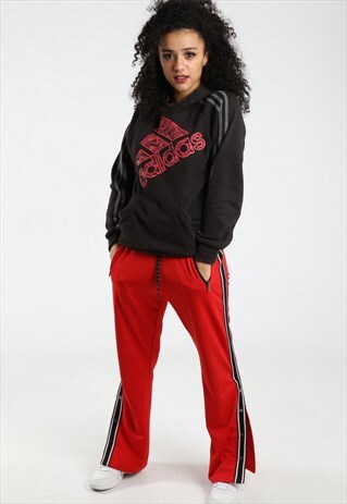 90S ADIDAS PRINT SPELL OUT HOODIE