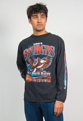 STURGIS BLACK HILLS RALLY USA LONG SLEEVE T-SHIRT