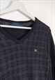 VINTAGE BURBERRY JUMPER CLASSIC IN BLACK M