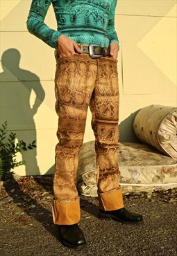 00s Vintage RARE nos Just Cavalli animalier jeans