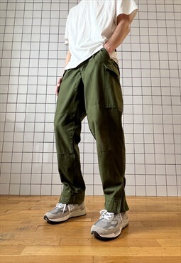 VIntage Military Cargo Pants Army 90s Khaki Green 