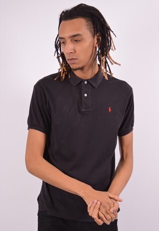 VINTAGE POLO RALPH LAUREN POLO SHIRT BLACK