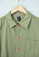 60S FRENCH ARMY GREEN COTTON CHORE WORKWEAR JACKET 