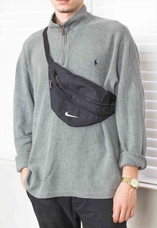 VINTAGE NIKE CROSS BODY BUM BAG LOGO 90S X 4.5