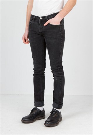 VINTAGE BLACK LEE DENIM JEANS