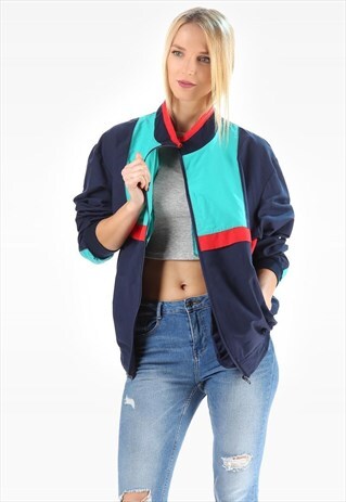 RETRO BOMBER TRACK JACKET