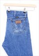 VINTAGE WRANGLER JEANS BLUE STONE WASHED DENIM STRAIGHT FIT 