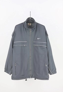 Nike 90's Zip Sweatshirt in Grey - M