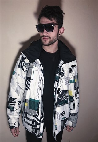 QUIKSILVER VINTAGE ABSTRACT PATTERNED JACKET