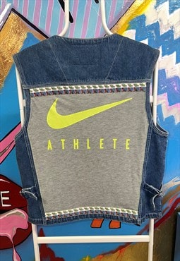 Reworked vintage Nike x Fresh Prince waist coat gilet 