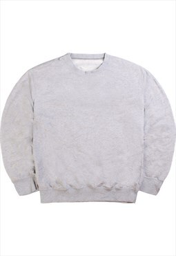 Vintage  Vintage Sweatshirt Heavyweight Crewneck Plain Grey