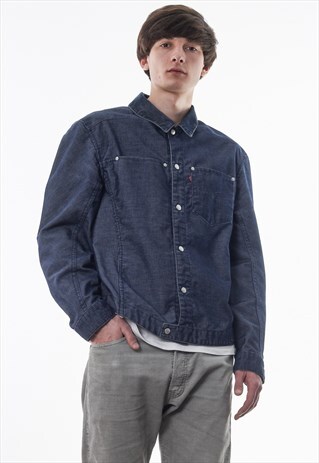 VINTAGE LEVIS ENGINEERED CORDUROY 90S BLUE DENIM JEANS