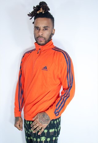 ADIDAS 1/4 ZIP VINTAGE SWEATSHIRT