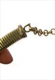 VINTAGE DIOR NECKLACE GOLD TONE CHUNKY STATEMENT CHOKER