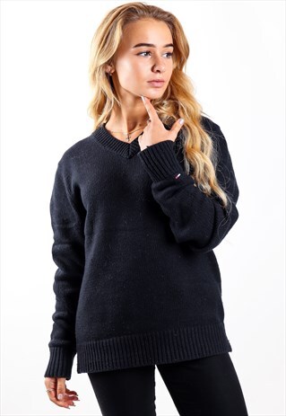 VINTAGE TOMMY HILFIGER V-NECK JUMPER K93