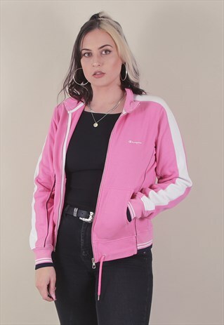 VINTAGE CHAMPION PINK TRACK JACKET /A4089