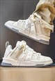 SKATER SHOES RETRO CHUNKY SOLE TRAINERS CLASSIC HIGH TOPS 