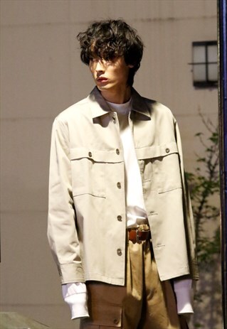 SHIRT JACKET KHAKI
