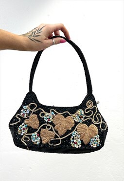 Vintage Y2k Embroidered Handbag
