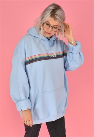 G&G UNISEX BABY BLUE OPERA RIBBON HOOD