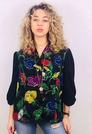 VINTAGE OVERSIZED PATTERN SHIRT