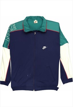 Vintage 90's Nike Windbreaker Retro Track Jacket Blue,