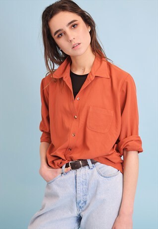 90'S RETRO OVERSIZED MINIMALIST SHIRT TOP
