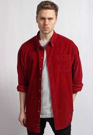 VINTAGE OVERSIZED CORDUROY SHIRT