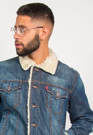 LEVIS SHEARLING DENIM JACKET