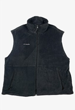 Vintage COLUMBIA Fleece Gilet Jacket Black 2XL