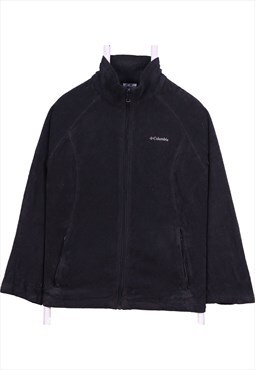 Vintage 90's Columbia Fleece Spellout Logo Zip Up
