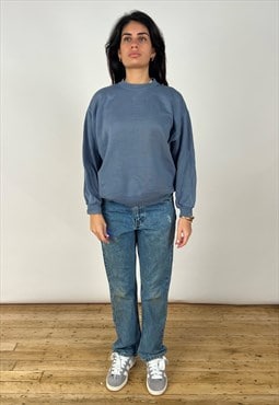 Vintage Lee Sweatshirt Women's Blue