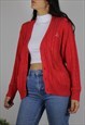 VINTAGE KAPPA CARDIGAN SWEATER W LOGO FRONT