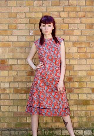 VERY PRETTY 60S LIBERTY PRINT SHIFT DRESS