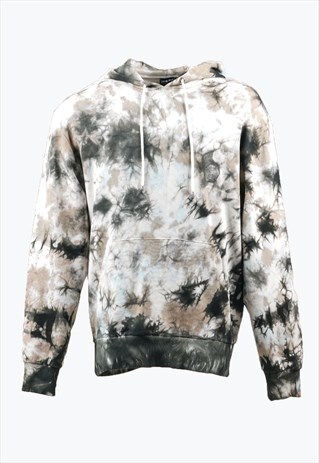OVERSIZED HOODIE IN BLUE WITH TIE DYE