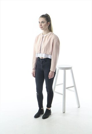 LONG SLEEVE CROPPED BLAZER / PINK CROPPED VEST