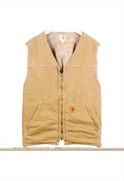 Vintage 90's Carhartt Gilet Vest Sleeveless Sherpa Lined