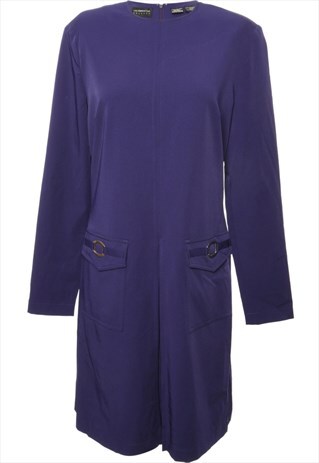 PURPLE LIZ CLAIBORNE DRESS - M