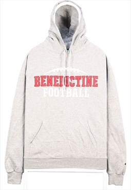 Vintage 90's Champion Hoodie Benedictine Football Long