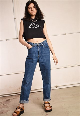 90'S RETRO HIGHWAISTED MOMS DENIM JEANS