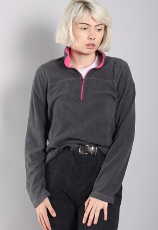 VINTAGE 1/4 ZIP FLEECE SWEATSHIRT